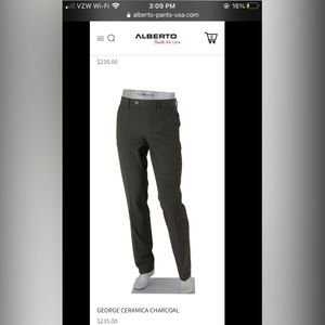 NWT 🏷 | Charcoal Alberto Çeramica Dress Pants